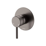 Fienza Axle Wall Mixer Large Round Plate Lead Free Gunmetal 231101GM-3-LF