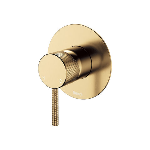 Fienza Axle Wall Mixer Dress Kit Large Round Plate Urban Brass D231101UB-3