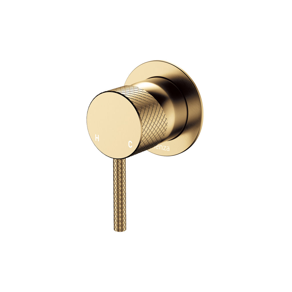 Fienza Axle Wall Mixer Small Round Plate Lead Free Urban Brass 231101UB-LF