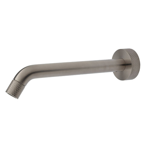 Fienza Axle Wall Basin/Bath 220mm Outlet Round Plate Lead Free Brushed Nickel 231116BN-LF