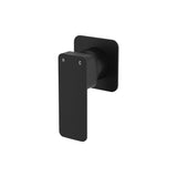 Fienza Tono Wall Mixer Small Square Plate Lead Free Matte Black 233101B-4-LF