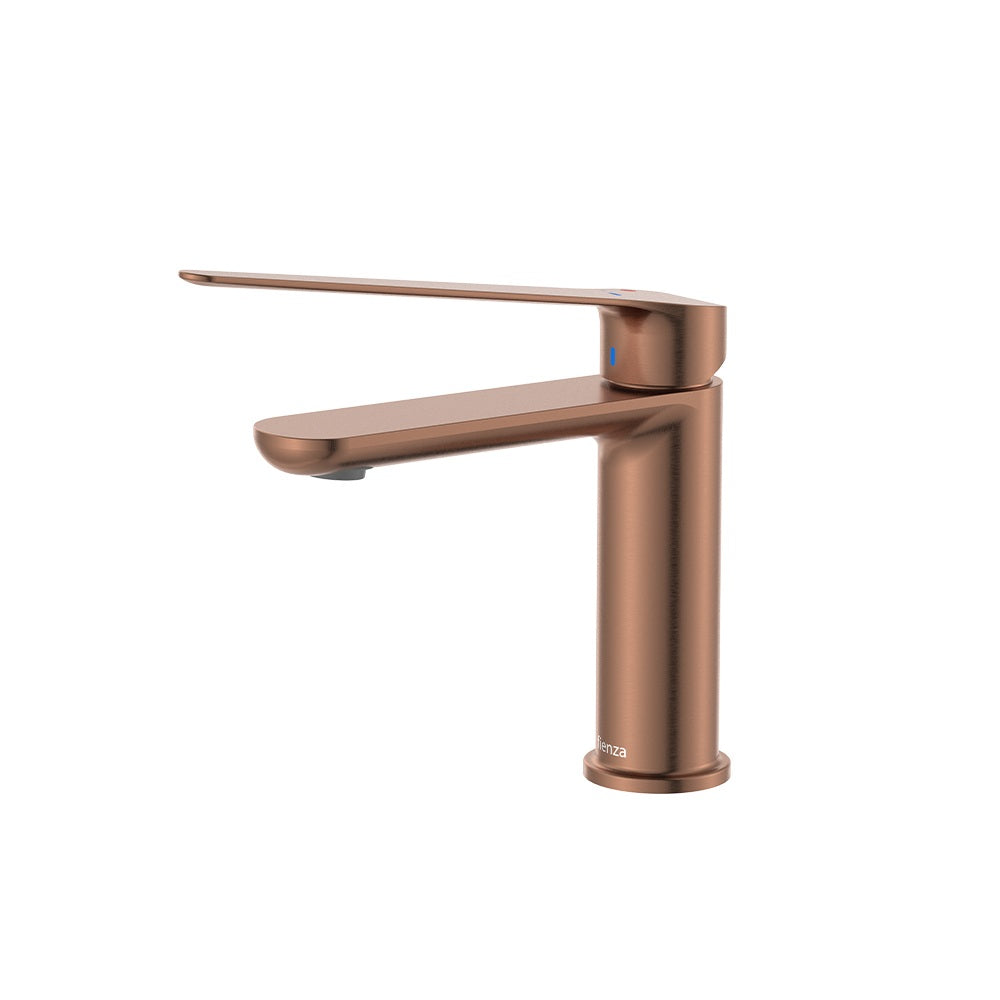 Fienza Empire Care Basin Mixer Cold Start Lead Free Brushed Copper 234103DCO-LF