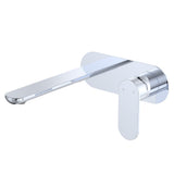 Fienza Empire Slim Basin/Bath Wall Mixer Set Oval Plate 200mm Dress Kit Lead Free Chrome D234106-200-LF
