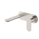 Fienza Empire Slim Basin/Bath Wall Mixer Set Oval Plate 160mm Dress Kit Lead Free Brushed Nickel D234106BN-LF