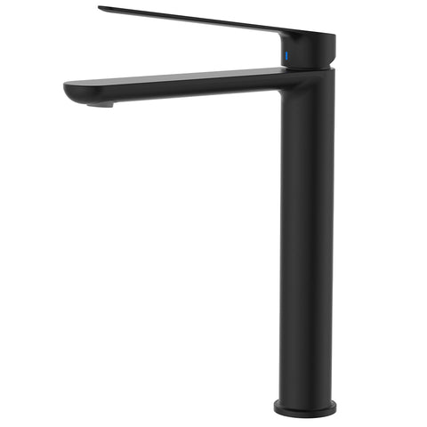Fienza Empire Care Tall Basin Mixer Cold Start Lead Free Matte Black 234107DB-LF