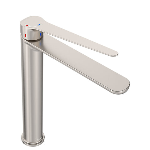 Fienza Empire Care Tall Basin Mixer Cold Start Lead Free Brushed Nickel 234107DBN-LF
