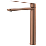 Fienza Empire Care Tall Basin Mixer Cold Start Lead Free Brushed Copper 234107DCO-LF
