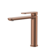 Fienza Empire Slim Medium Basin Mixer Cold Start Lead Free Brushed Copper 234110CO-LF