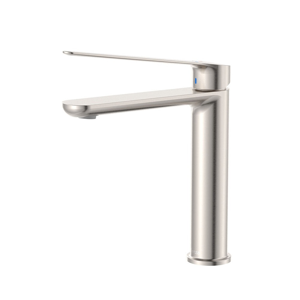 Fienza Empire Slim Care Medium Basin Mixer Cold Start Lead Free Brushed Nickel 234110DBN-LF