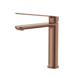 Fienza Empire Slim Care Medium Basin Mixer Cold Start Lead Free Brushed Copper 234110DCO-LF