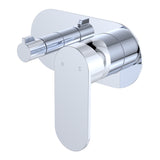 Fienza Empire Slim Wall Diverter Mixer Large Oval Plate Horizontal Dress Kit Lead Free Chrome D234112-LF