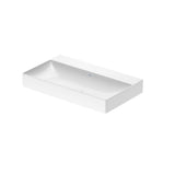 Duravit DuraSquare Basin 800x470mm (No Taphole) No Overflow Waste Inc Glazed Under 2353800070-P