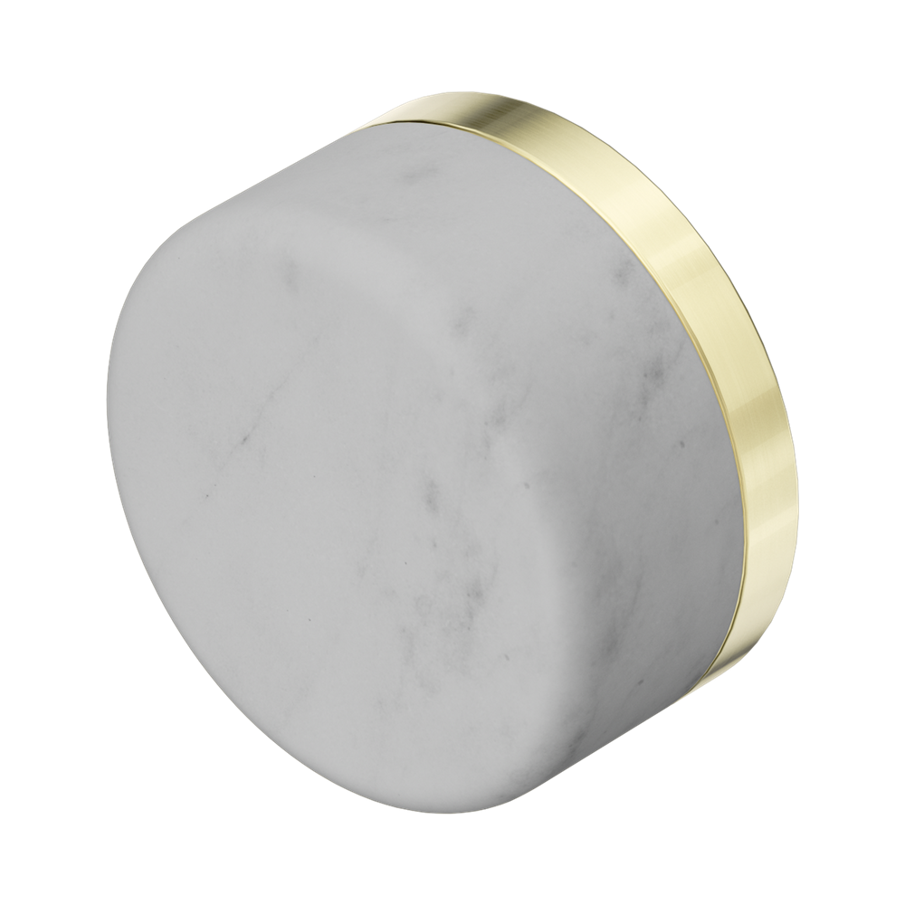 Nero Serenity Handle Carrara (Each) Brushed Gold 24C005BG