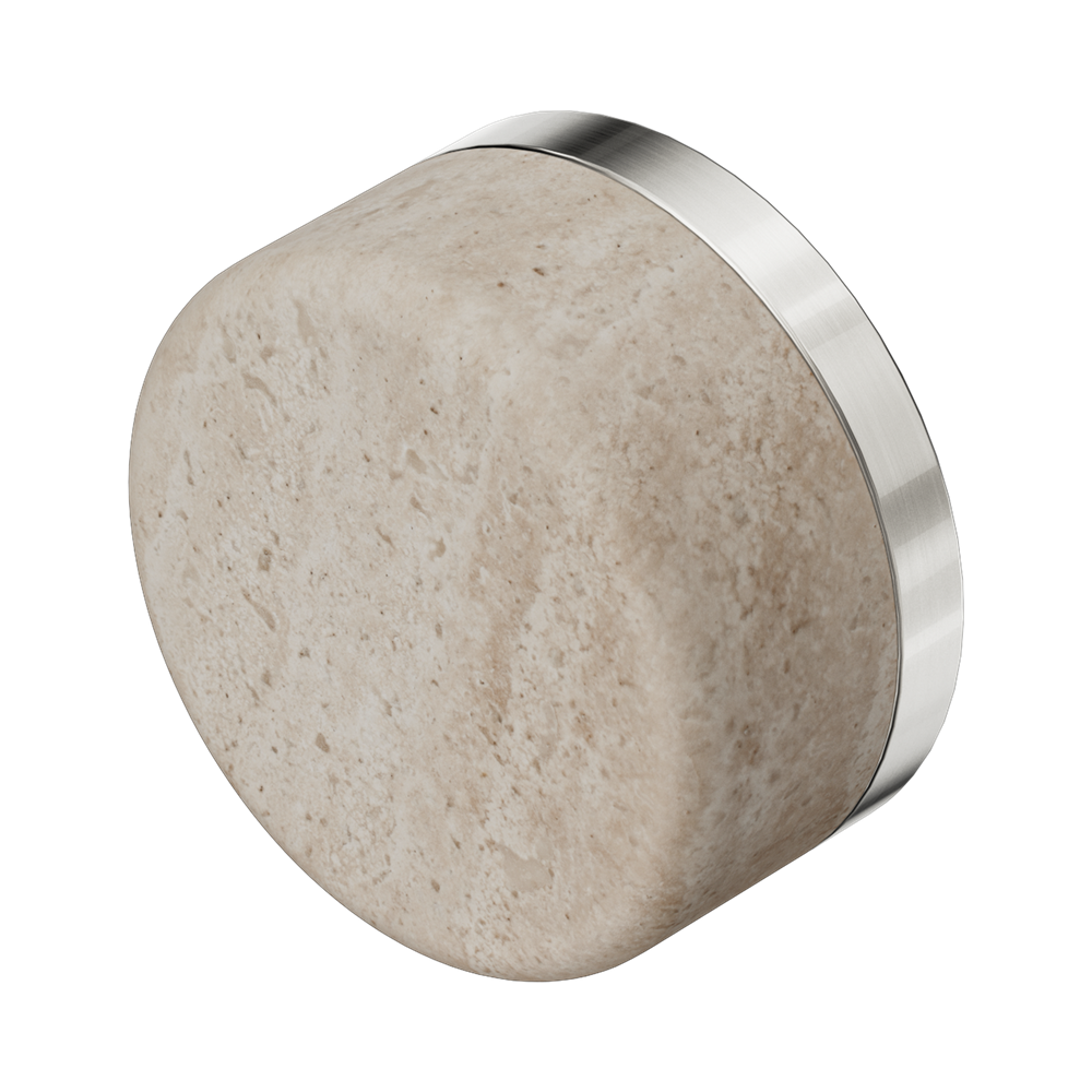 Nero Serenity Handle Rome Travertine (Each) Brushed Nickel 24C008BN