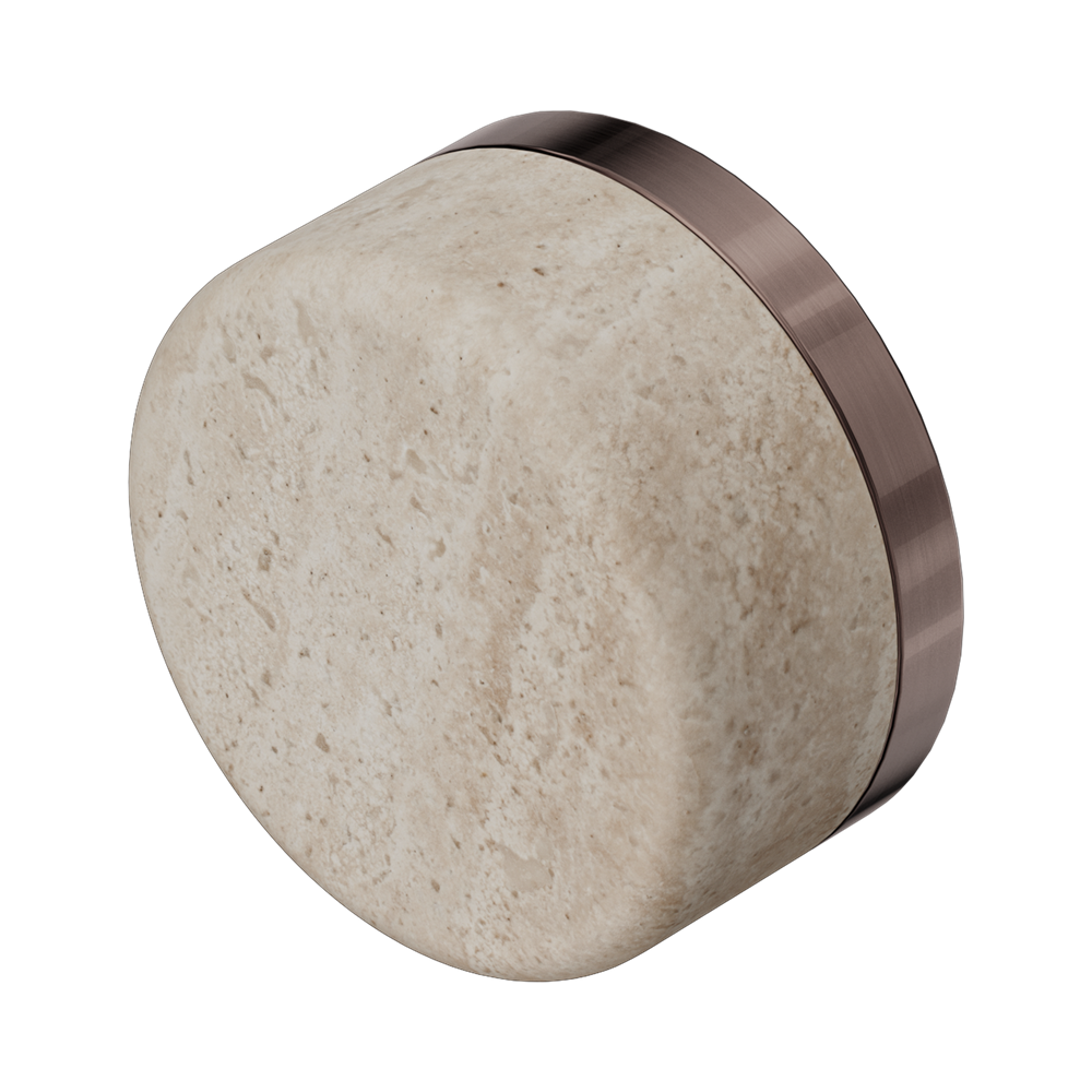Nero Serenity Handle Rome Travertine (Each) Brushed Bronze 24C008BZ