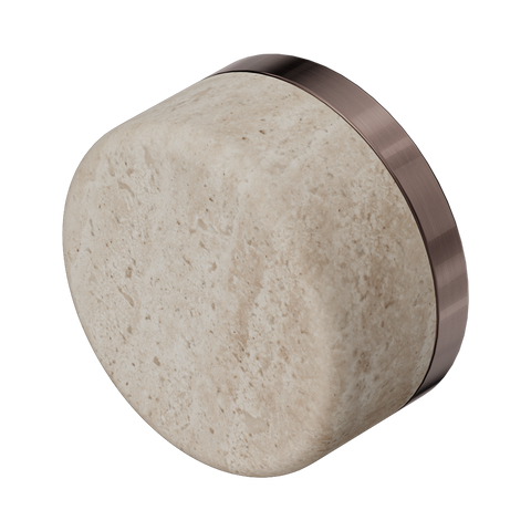 Nero Serenity Handle Rome Travertine (Each) Brushed Bronze 24C008BZ