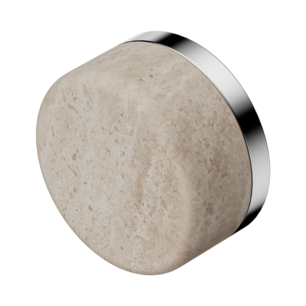 Nero Serenity Handle Rome Travertine (Each) Chrome 24C008CH