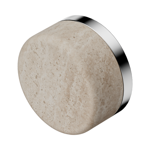 Nero Serenity Handle Rome Travertine (Each) Chrome 24C008CH