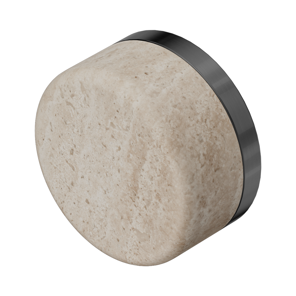Nero Serenity Handle Rome Travertine (Each) Gunmetal 24C008GM