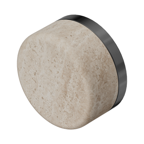 Nero Serenity Handle Rome Travertine (Each) Gunmetal 24C008GM
