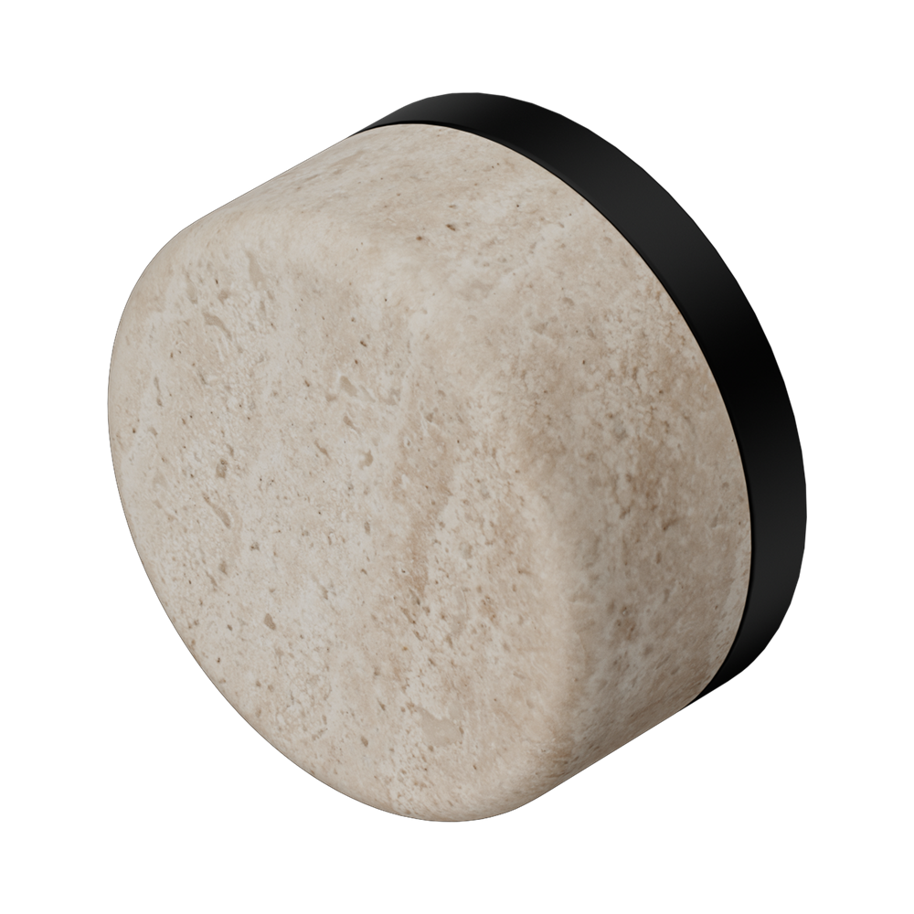 Nero Serenity Handle Rome Travertine (Each) Matte Black 24C008MB