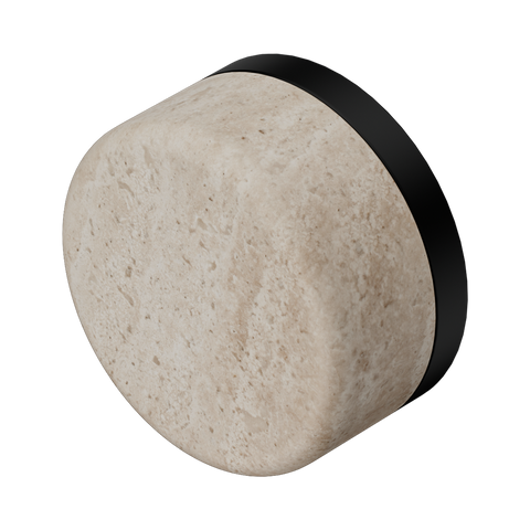 Nero Serenity Handle Rome Travertine (Each) Matte Black 24C008MB