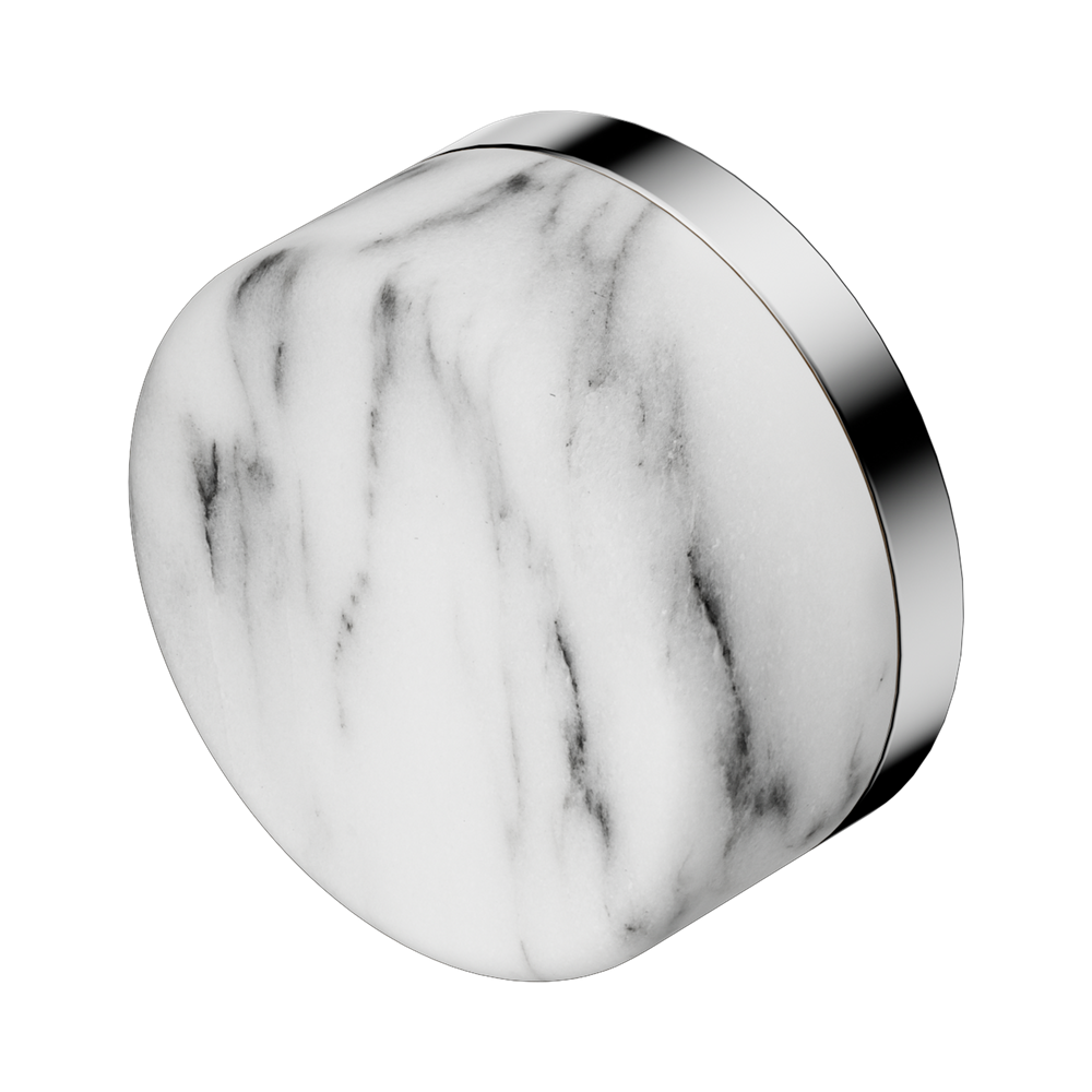 Nero Serenity Handle Arabescato Corchia (Each) Chrome 24C009CH