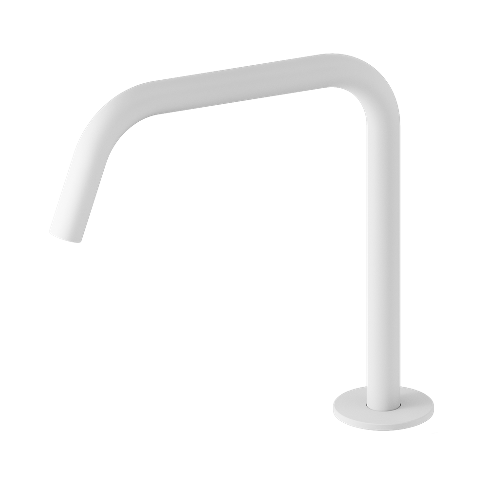 Nero Serenity Edge Hob Kitchen/Bath Spout 200mm Matte White 24C035MW
