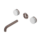 Nero Serenity Wall Basin Set 160mm Spout Trim Kit Only Carrara Handle Brushed Bronze 24D074BZ