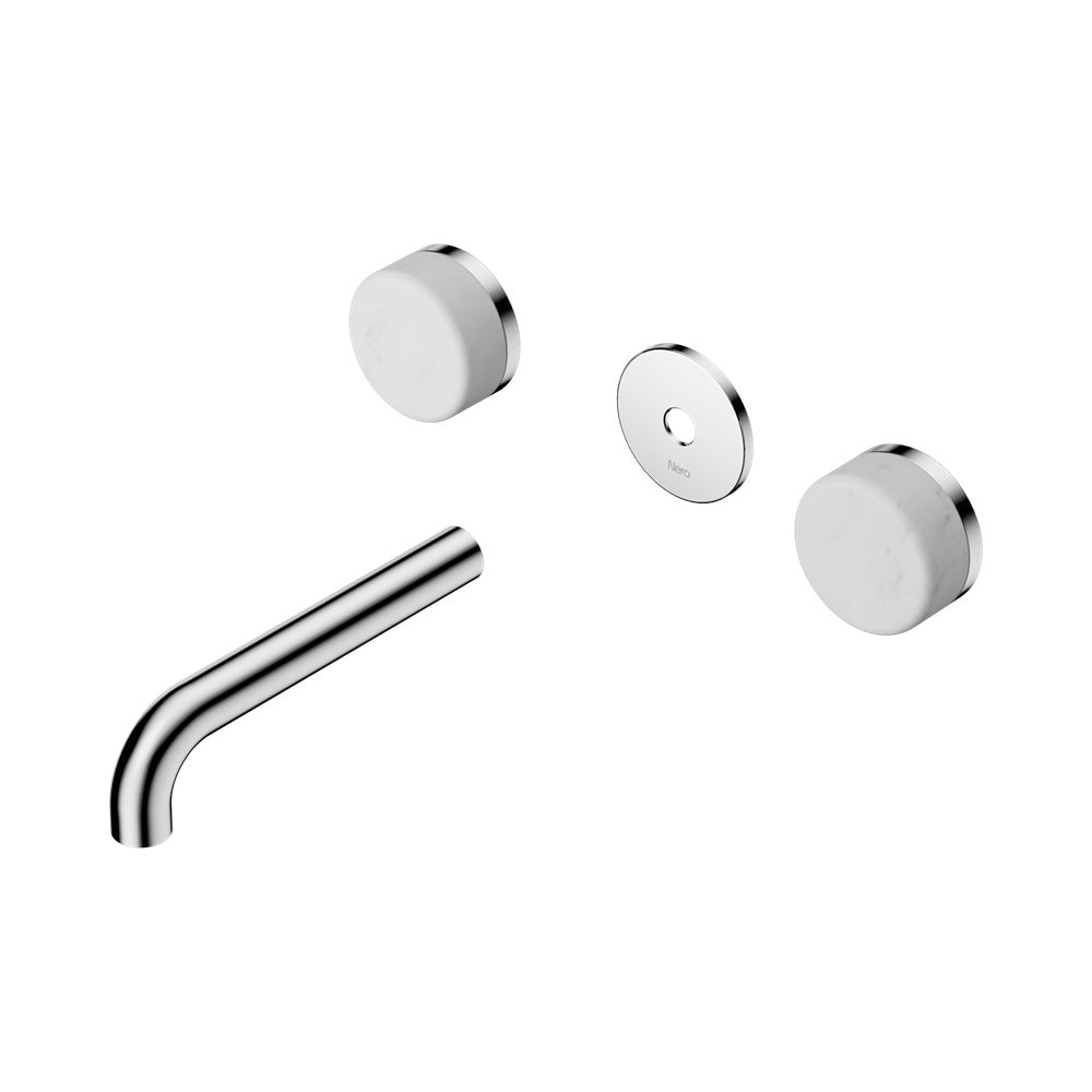 Nero Serenity Wall Basin Set 160mm Spout Trim Kit Only Carrara Handle Chrome 24D074CH