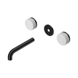 Nero Serenity Wall Basin Set 160mm Spout Trim Kit Only Carrara Handle Matte Black 24D074MB