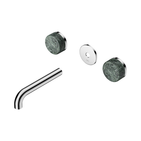 Nero Serenity Wall Basin Set 160mm Spout Trim Kit Only Verde Alpi Handle Chrome 24D075CH