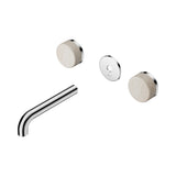 Nero Serenity Wall Basin Set 160mm Spout Trim Kit Only Rome Travertine Handle Chrome 24D076CH