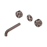 Nero Serenity Wall Basin Set 160mm Spout Trim Kit Only Metal Handle Brushed Bronze 24D079BZ
