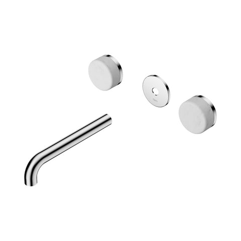 Nero Serenity Wall Basin Set 185mm Spout Trim Kit Only Carrara Handle Chrome 24D080CH
