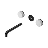 Nero Serenity Wall Basin Set 185mm Spout Trim Kit Only Carrara Handle Matte Black 24D080MB