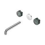 Nero Serenity Wall Basin Set 185mm Spout Trim Kit Only Verde Alpi Handle Chrome 24D081CH
