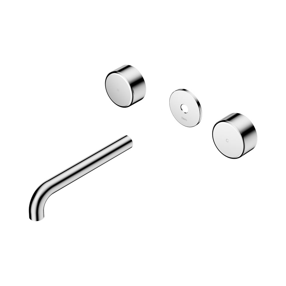Nero Serenity Wall Basin Set 185mm Spout Trim Kit Only Metal Handle Chrome 24D085CH