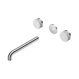 Nero Serenity Wall Basin Set 220mm Spout Trim Kit Only Carrara Handle Chrome 24D086CH