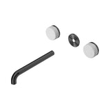 Nero Serenity Wall Basin Set 220mm Spout Trim Kit Only Carrara Handle Gunmetal 24D086GM