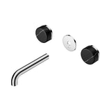 Nero Serenity Wall Basin Set 160mm Spout Trim Kit Only Marquina Black Handle Chrome 24D110CH