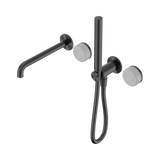 Nero Serenity Progressive Shower System 220mm Spout Slim Shower Trim Kit Only Carrara Handle Gunmetal 24E079GM