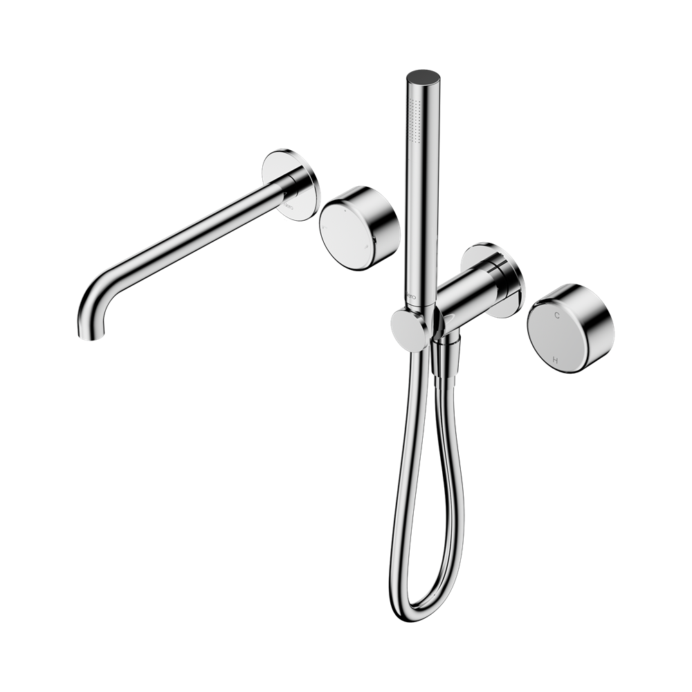 Nero Serenity Progressive Shower System 220mm Spout Slim Shower Trim Kit Only Metal Handle Chrome 24E084CH