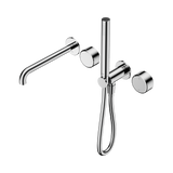 Nero Serenity Progressive Shower System 220mm Spout Slim Shower Trim Kit Only Metal Handle Chrome 24E084CH