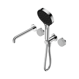 Nero Serenity Progressive Shower System 220mm Spout Serenity Shower Trim Kit Only Carrara Handle Chrome 24E085CH
