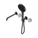 Nero Serenity Progressive Shower System 220mm Spout Serenity Shower Trim Kit Only Carrara Handle Gunmetal 24E085GM