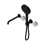 Nero Serenity Progressive Shower System 220mm Spout Serenity Shower Trim Kit Only Carrara Handle Matte Black 24E085MB