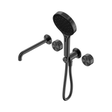 Nero Serenity Progressive Shower System 220mm Spout Serenity Shower Trim Kit Only Metal Handle Gunmetal 24E090GM