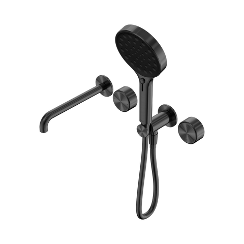 Nero Serenity Progressive Shower System 220mm Spout Serenity Shower Trim Kit Only Metal Handle Gunmetal 24E090GM