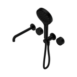 Nero Serenity Progressive Shower System 220mm Spout Serenity Shower Trim Kit Only Metal Handle Matte Black 24E090MB
